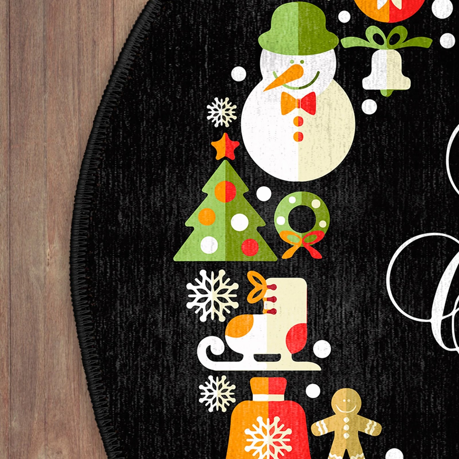 Qilim i rrumbullakët, shumëngjyrësh, Conceptum Hypnose, Woobtny0311, 90x90cm