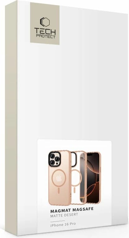 Mbështjellës Tech-Protect MagMat MagSafe për iPhone 16 Pro, Rozë