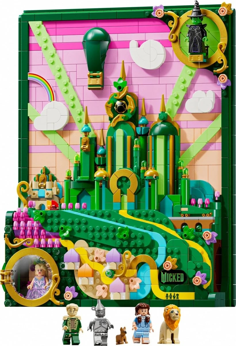 Set ndërtimi, LEGO, 75685 Wicked Emerald City Picture, 1518 pjesë, 32x25x8 cm