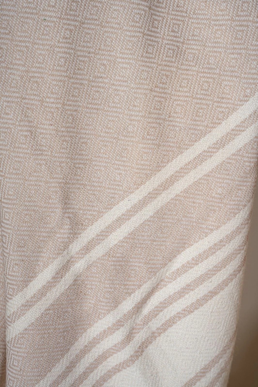 Peshqir plazhi Fouta, ngjyrë bezhë, New Diamond, Mijolnir