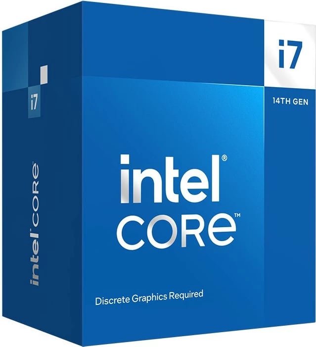Procesor Intel Core i7-14700F, 20 bërthama, 28 fije, deri 5.4GHz, LGA1700, Box
