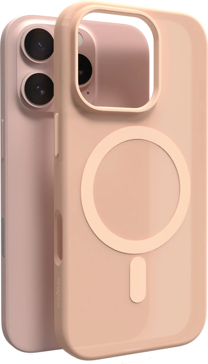 Mbështjellës Puro Daylight MagSafe për iPhone 16 Pro Max, silikon, bezhë
