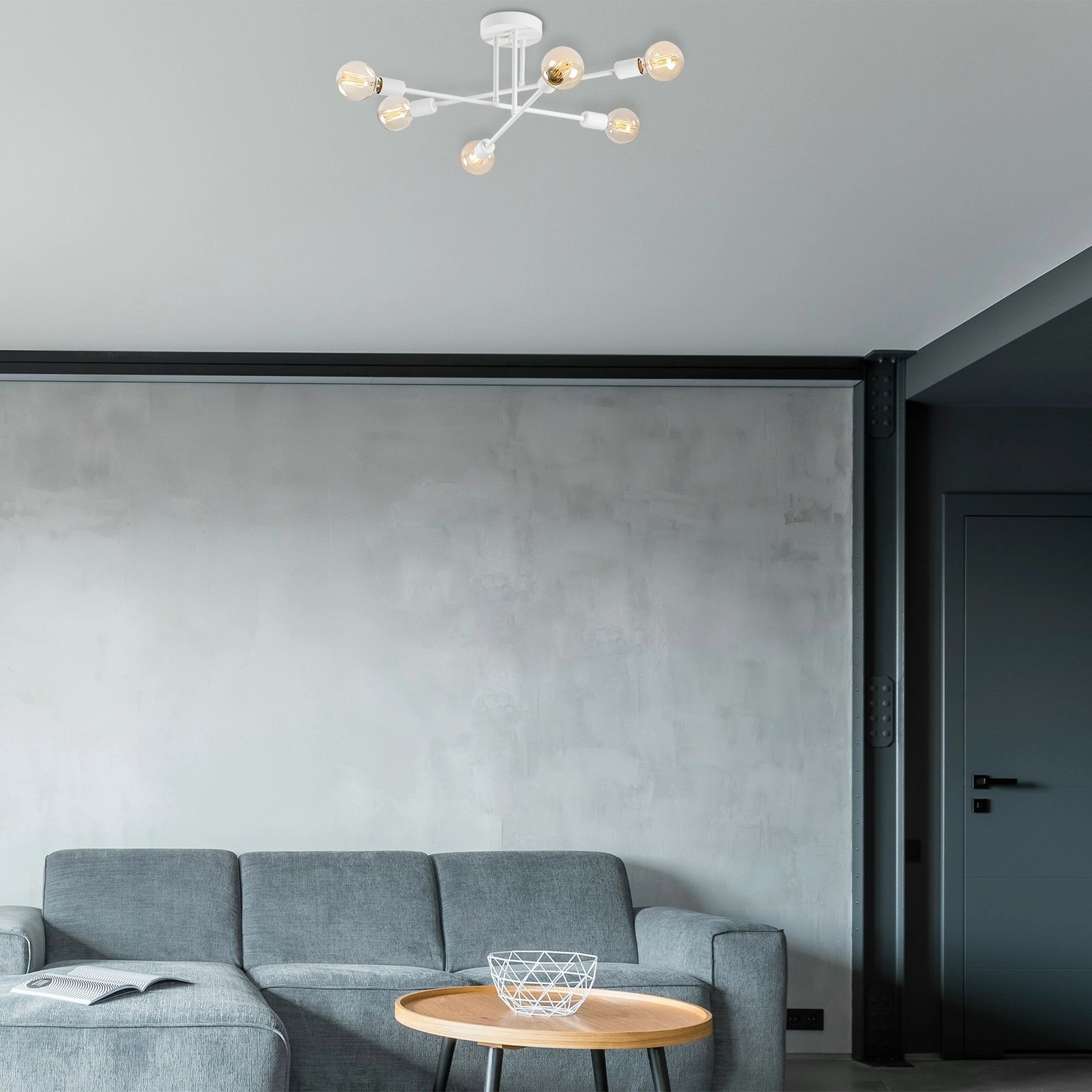 Llambadar Opviq, Flower - 175, ngjyrë e bardhë, 64x64x30cm