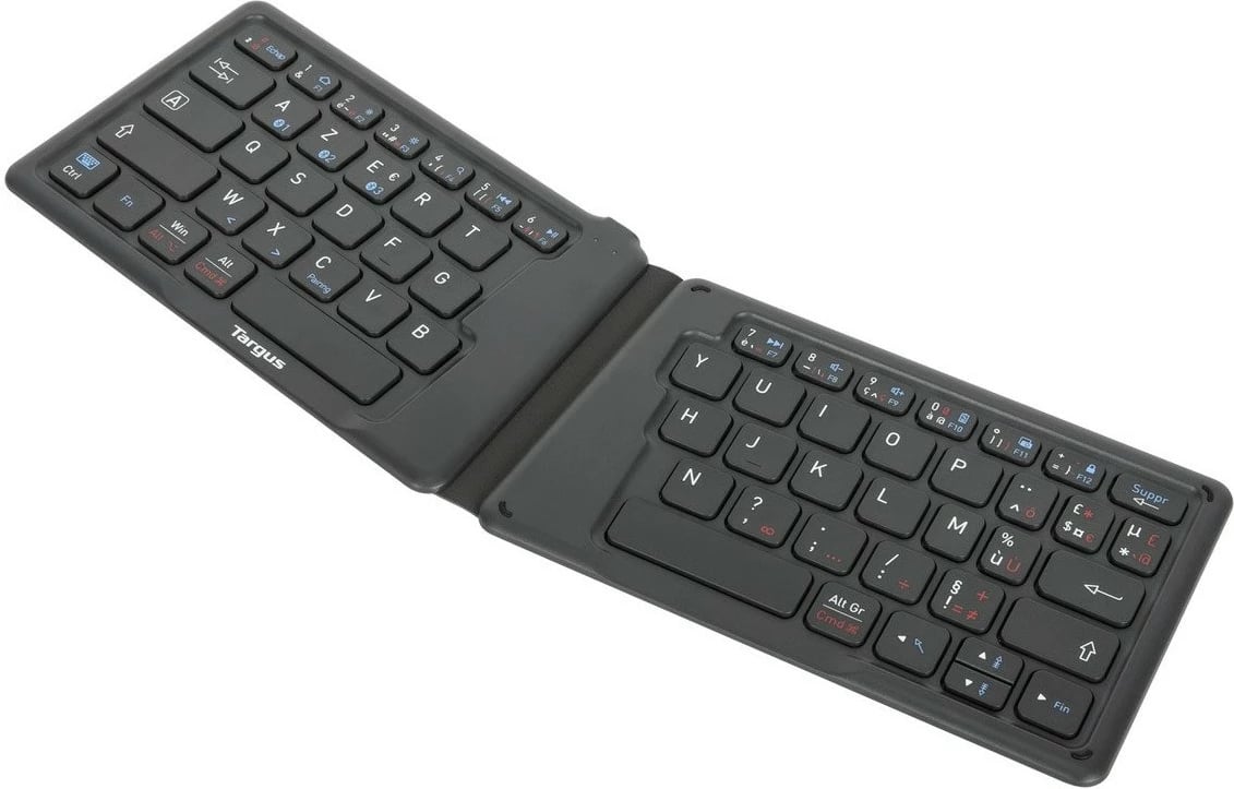 Tastierë portabile Targus Anti Microbial Folding, mini, Bluetooth, AZERTY, e zezë