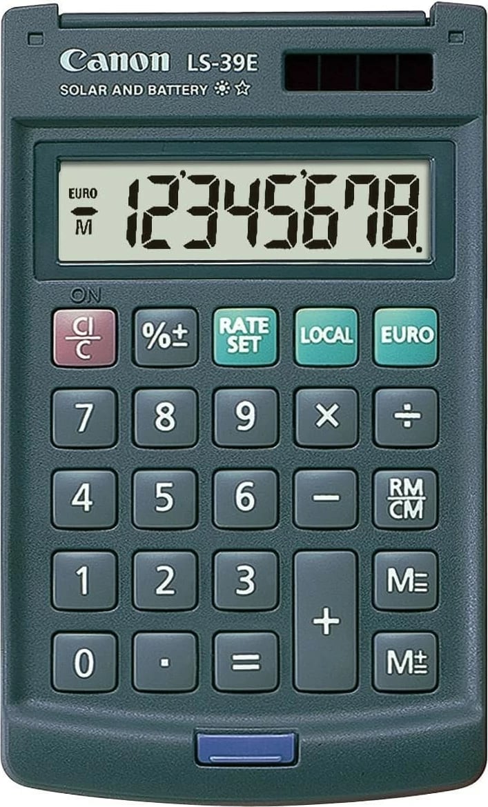 Kalkulator Canon LS-39E, 8 shifra, Gri