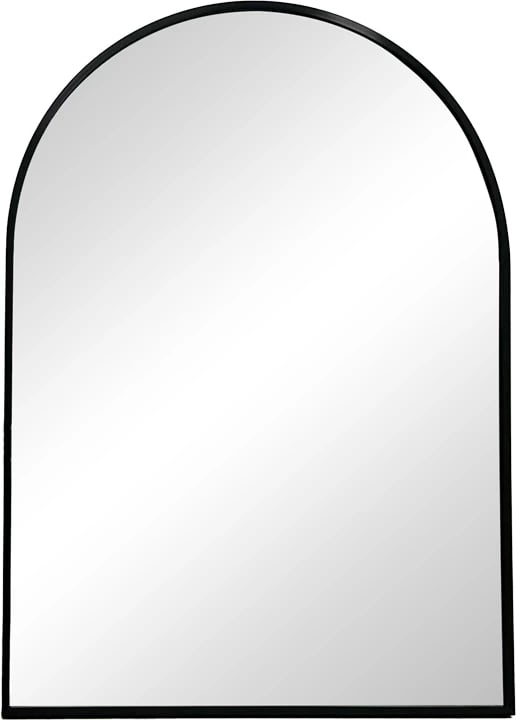 Pasqyrë Mirrory, alumin i zi, 50x2.5x80cm