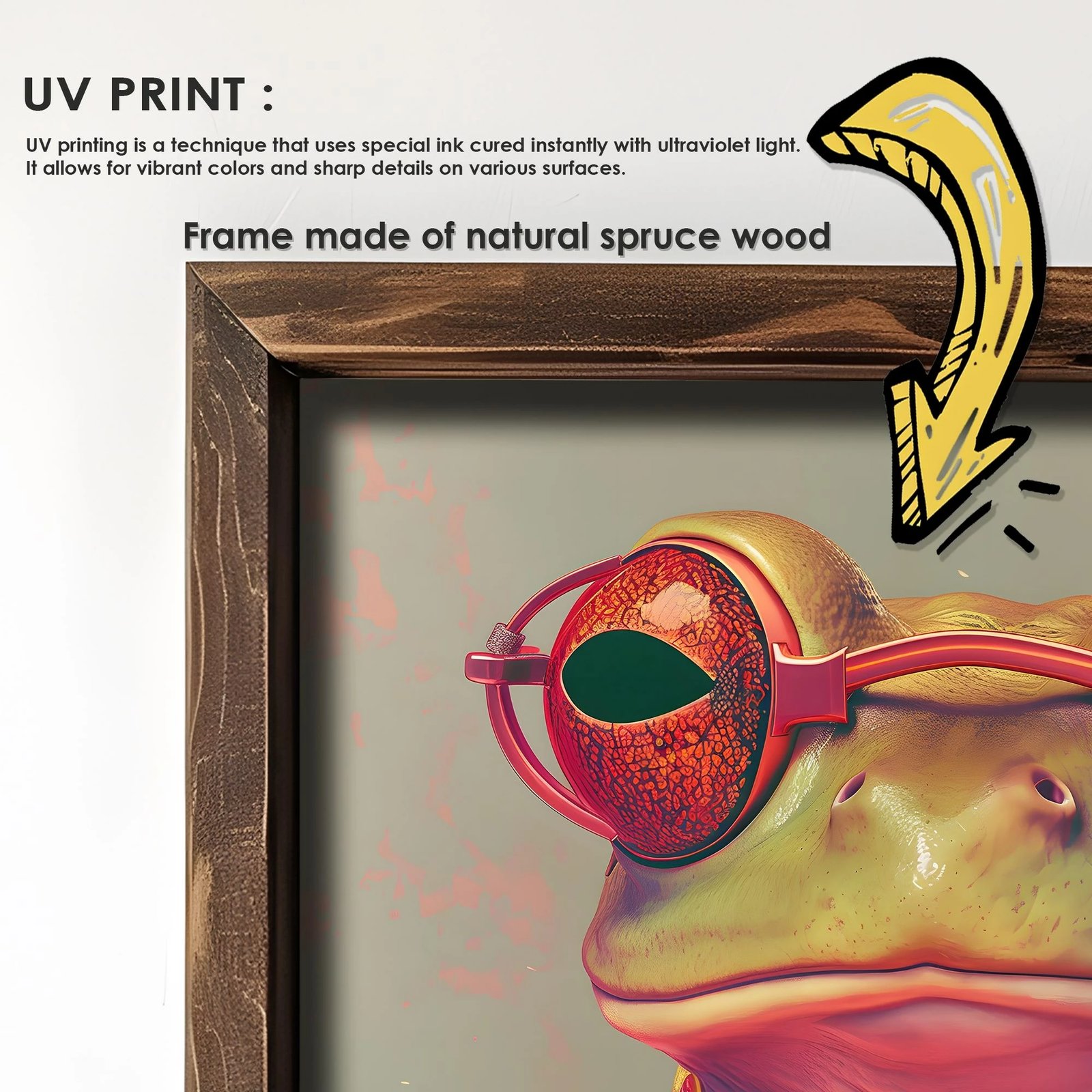 Piktura dekorative me kornizë MDF (2 copë), Wallity, AI199