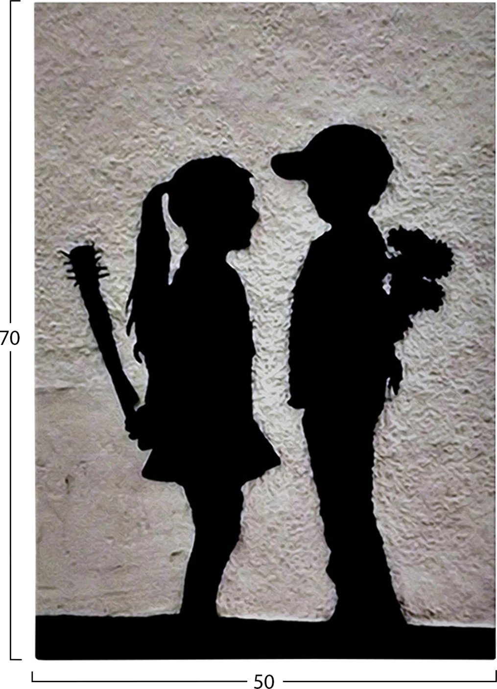 Pikturë muri GOBI, kanavacë e printuar, 50x3x70cm