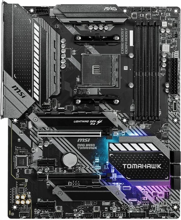 Pllakë amë MSI MAG B550 Tomahawk, Socket AM4, DDR4-SDRAM, 128 GB