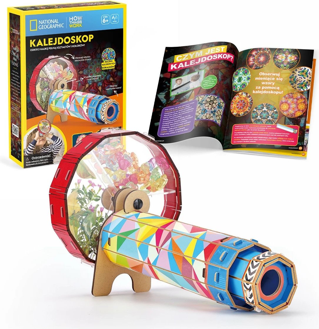 Puzzle 3D Kaleidoskop Cubic Fun National Geographic, për fëmijë, Shkumë