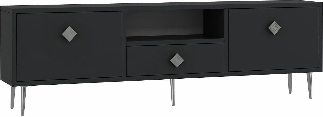 Komodë TV Skye Decor, anthracite, silver, 1308-DROP-1