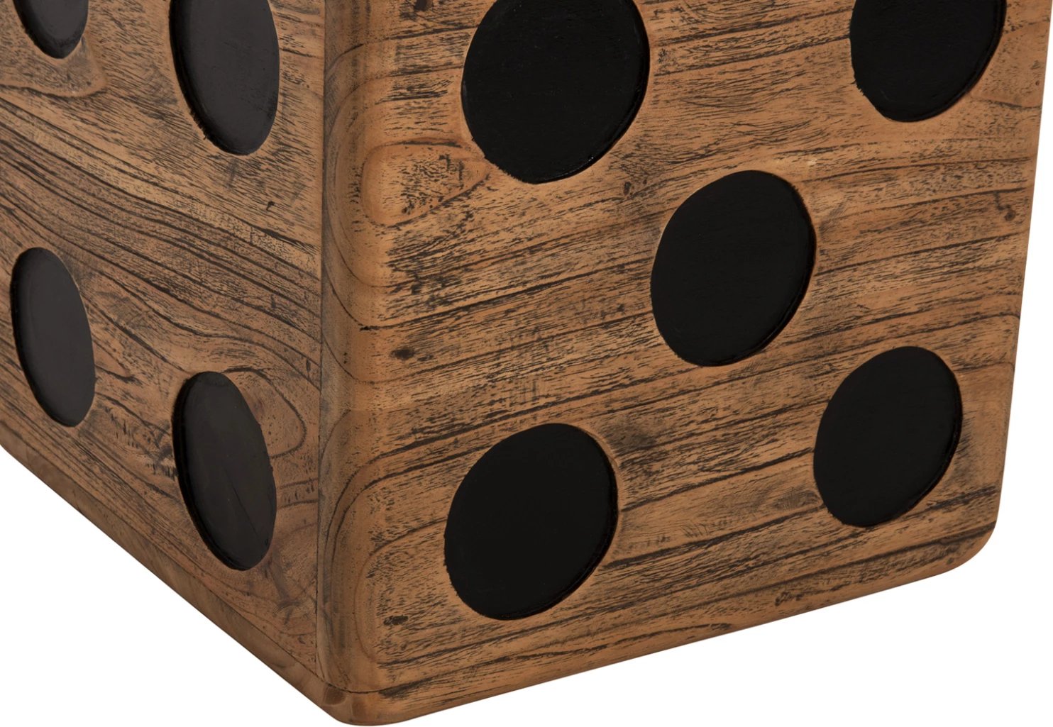 Karrige për bar DICE FH7899, dru teak, ngjyrë arre, 40x40x40 cm