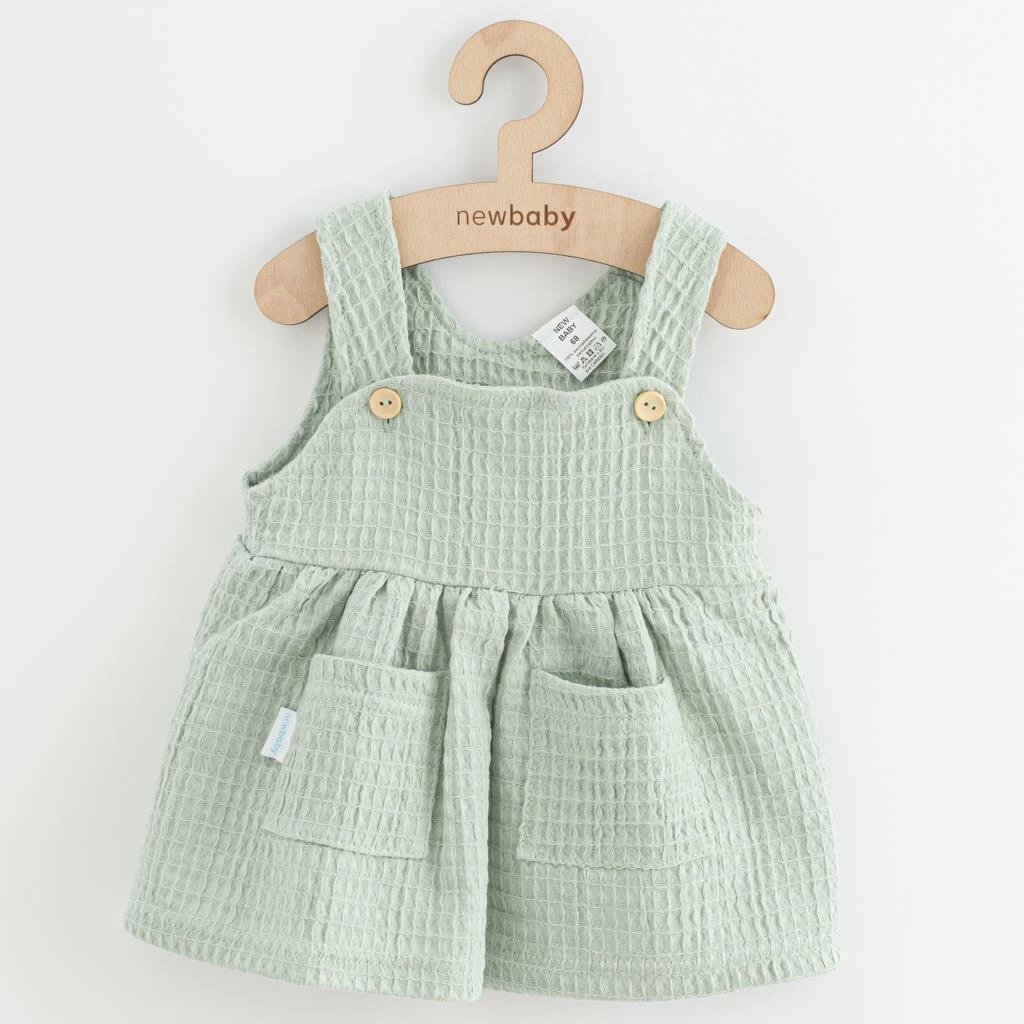 Fund bebe, New Baby, Comfort Clothes, muslin 100% pambuk, madhësia 80 (9-12m), jeshile sage