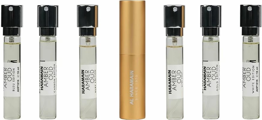 Set Eau de Parfum unisex Al Haramain Discovery Collection Amber Oud Series, 6x10ml