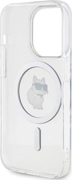 Mbështjellës Karl Lagerfeld IML Choupette MagSafe për iPhone 14 Pro, Transparent