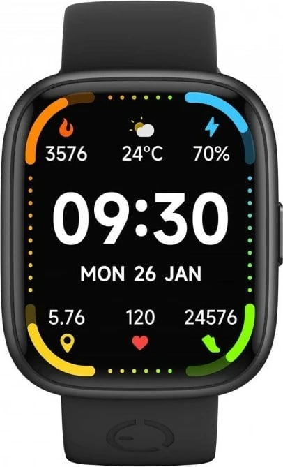 Smartwatch EcoWatch EW06, 1.83", Bluetooth, IP68, E zezë