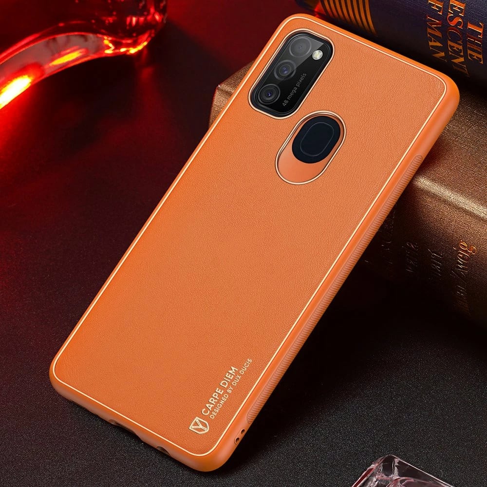 Mbështjellës Dux Ducis Yolo për Samsung Galaxy M30s, portokalli