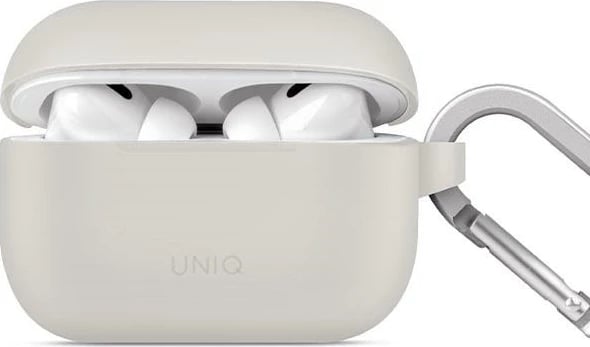 Mbështjellës UNIQ Vencer për AirPods Pro 2, me karabiner, Gri