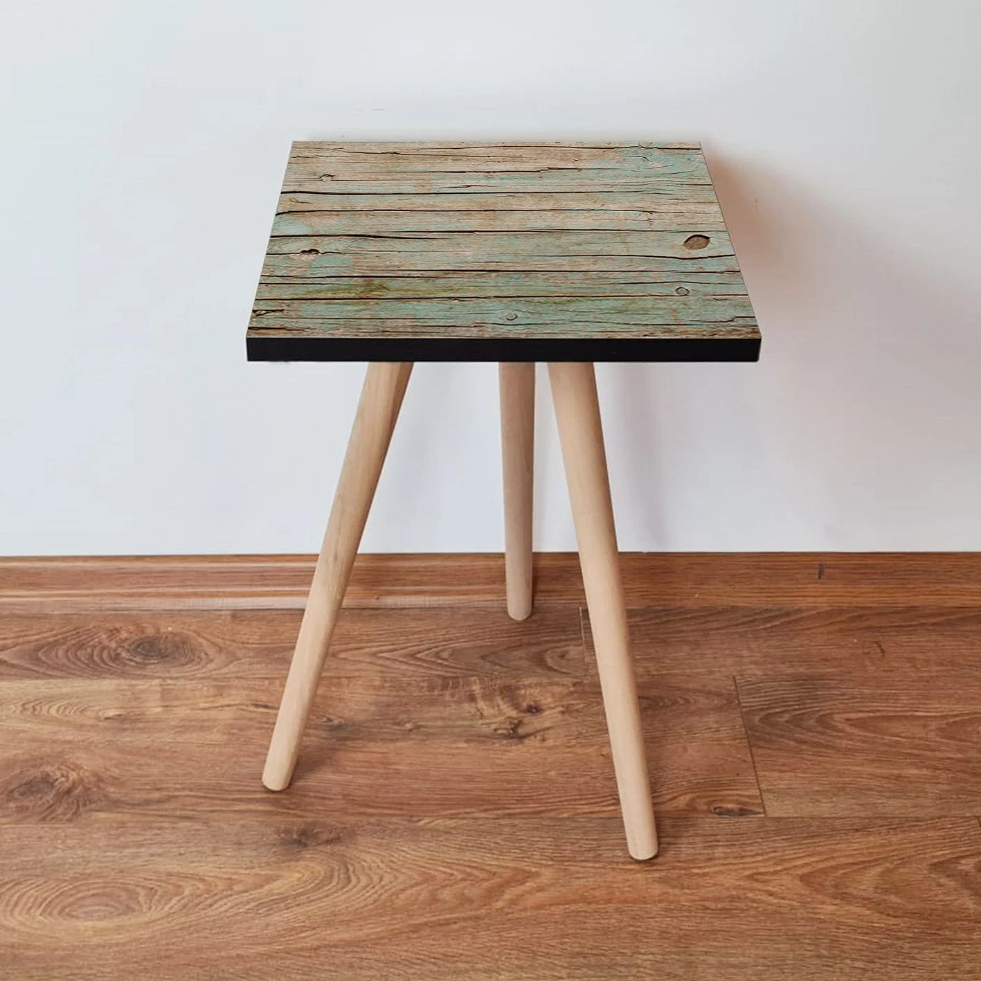 Tavolinë anësore Skye Decor, Shp125, jeshile, bezhë