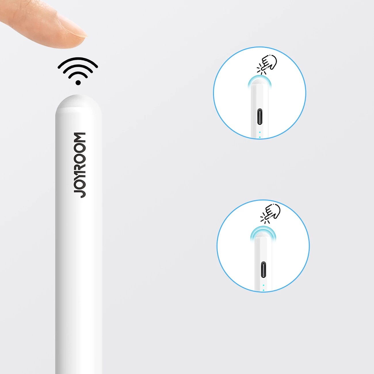 Stylus Joyroom JR-X15, për iPad, 130mAh, USB-C, Bardhë