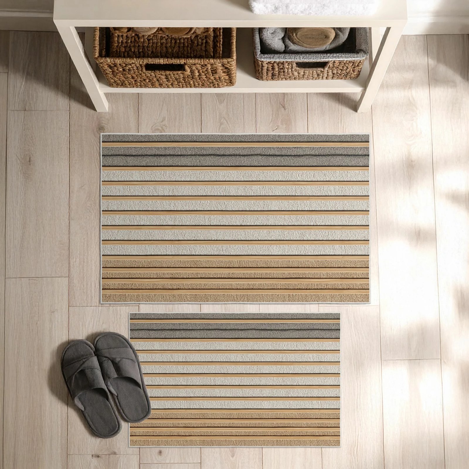 Set tapetash për banjo (2 copë), Mijolnir, Asr38, bezhë