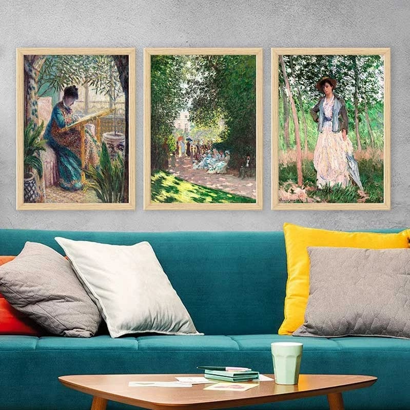 Pikturë dekorative me kornizë (3 copë), Wallity, 3NTC_UN547270_3545