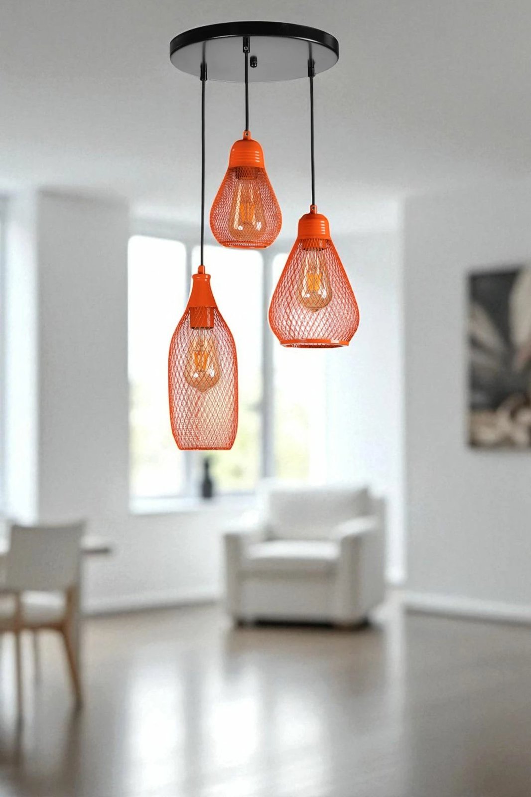 Llambë tavani Opviq, portokalli e zezë, 9076-1