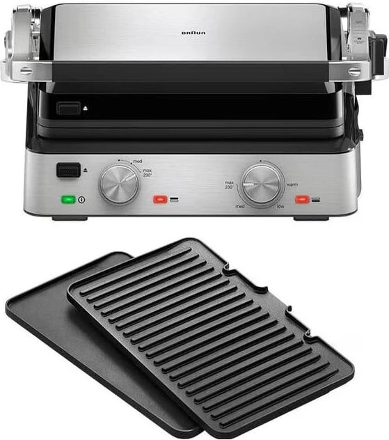 Grill kontakt Braun Multigrill 7 CG7020, 2000W, i zi/inox