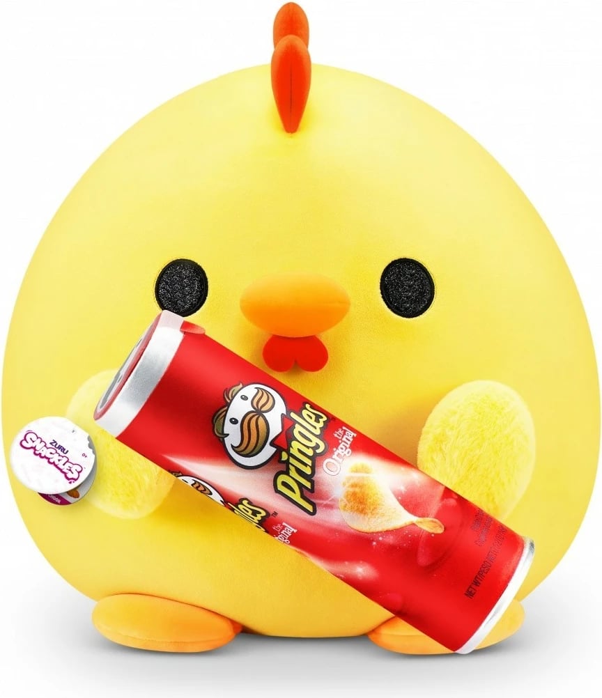 Lodër pelushi Snackles ZURU Pringles the Original, 35cm, e verdhë/e kuqe