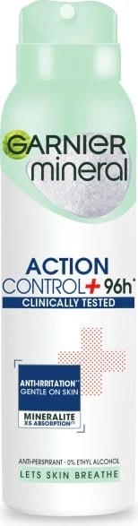 Spray antiperspirant për femra Garnier Mineral Action Control+ Clinically Tested, 150ml