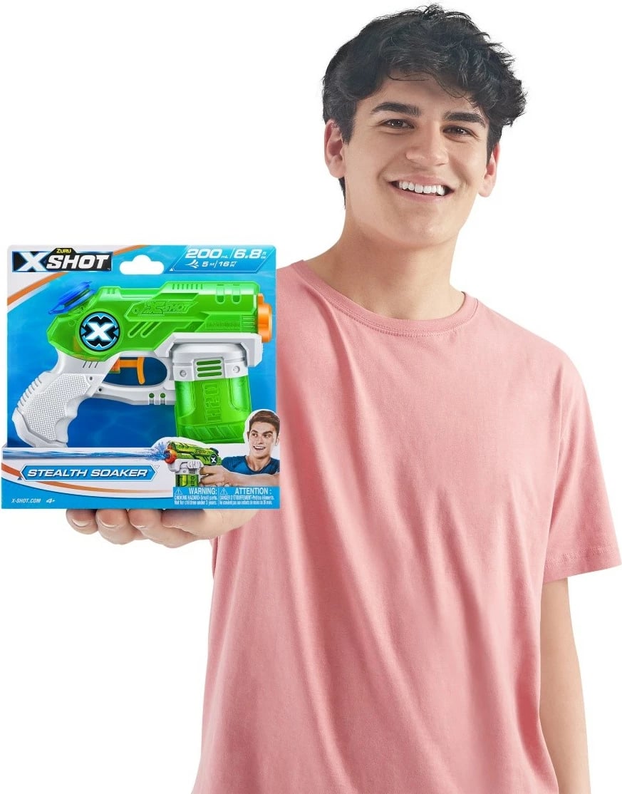 Pistoletë uji ZURU X-Shot Stealth Soaker, 220 ml, Ngjyra të përziera