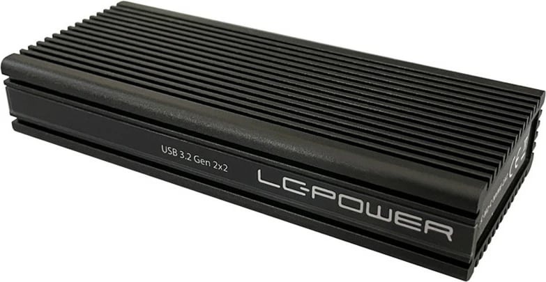 Kasë SSD LC-Power LC-M2-C-NVME-2X2, M.2, PCI Express, USB 3.2 Gen 2x2, e zezë