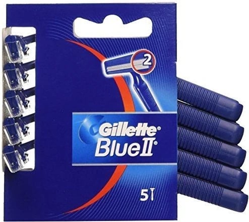 Briskat Gillette Blue II, 5 copë