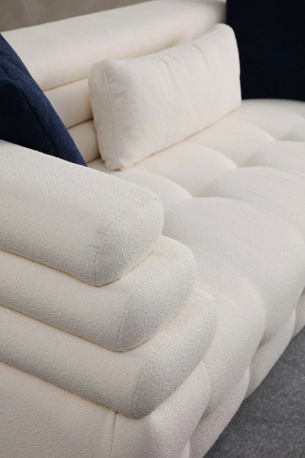 Divan treshe Atelier del Sofa, Boston 3, i bardhë