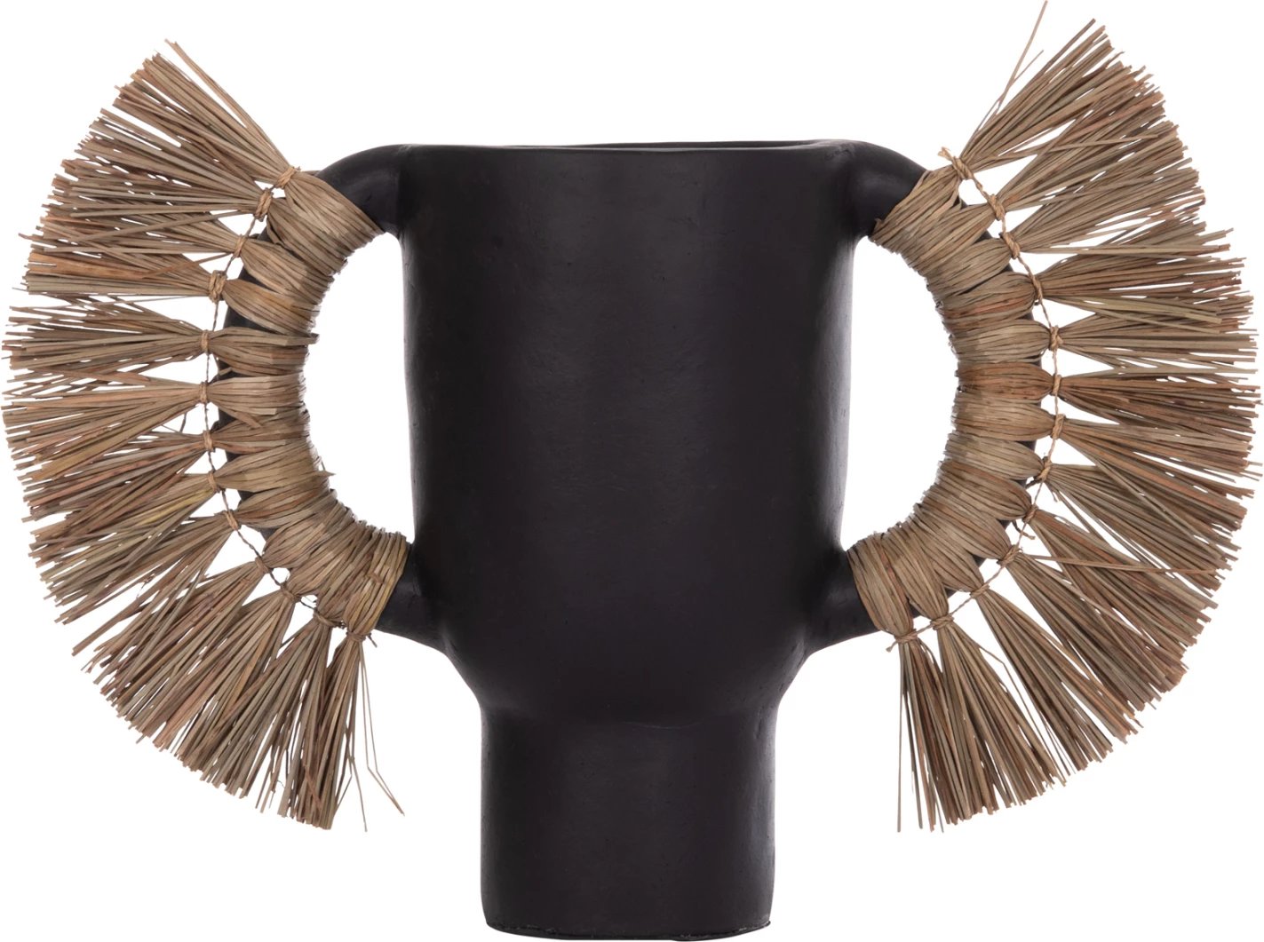 Vazo dekorative tavoline ALICA, terrakotë e zezë, me bar, FH4668.01L, 64x22x38cm Vazo dekorative tavoline ALICA, terrakotë e zezë, me bar, FH4668.01L, 64x22x38cm