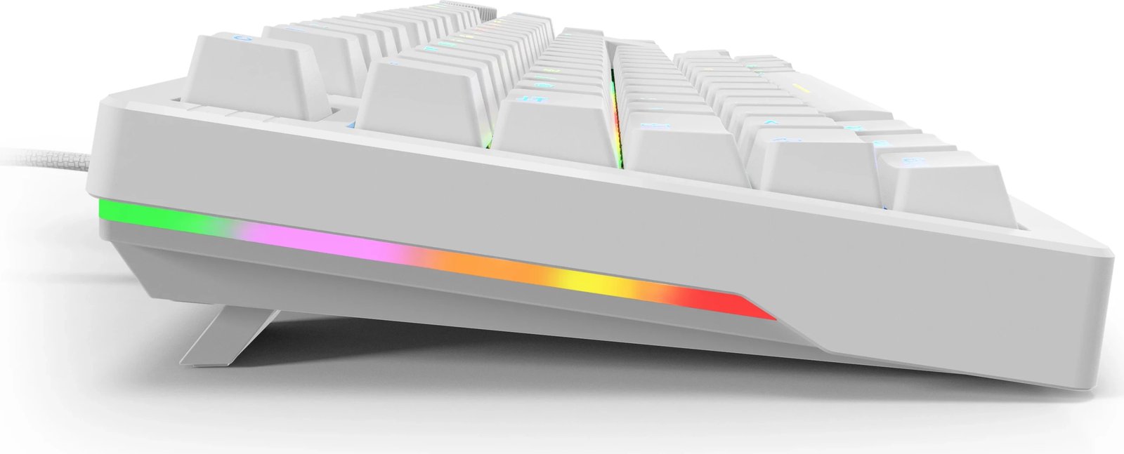 Tastierë gaming Sharkoon Skiller SGK25, mekanike, RGB, pa numpad, e bardhë