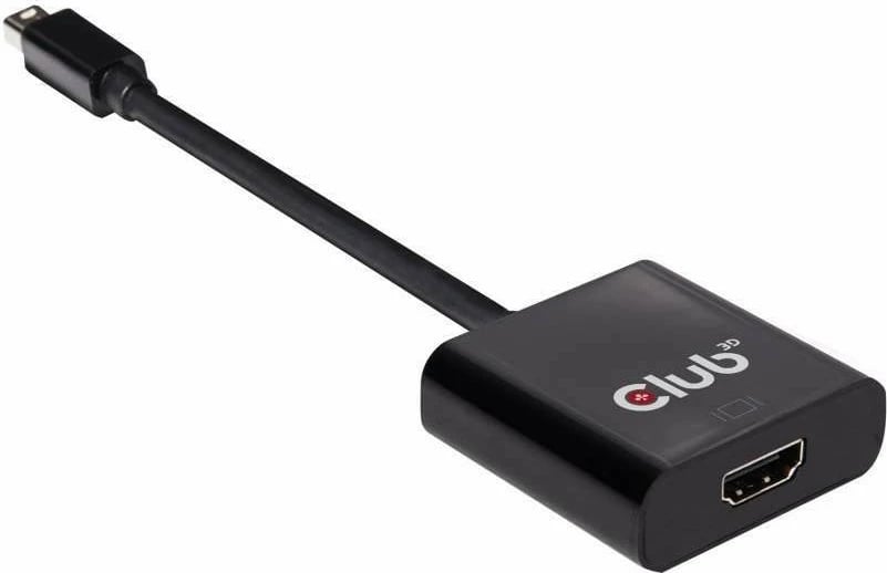 Adapter Club3D Mini DisplayPort në HDMI 2.0, 4K60Hz, i zi