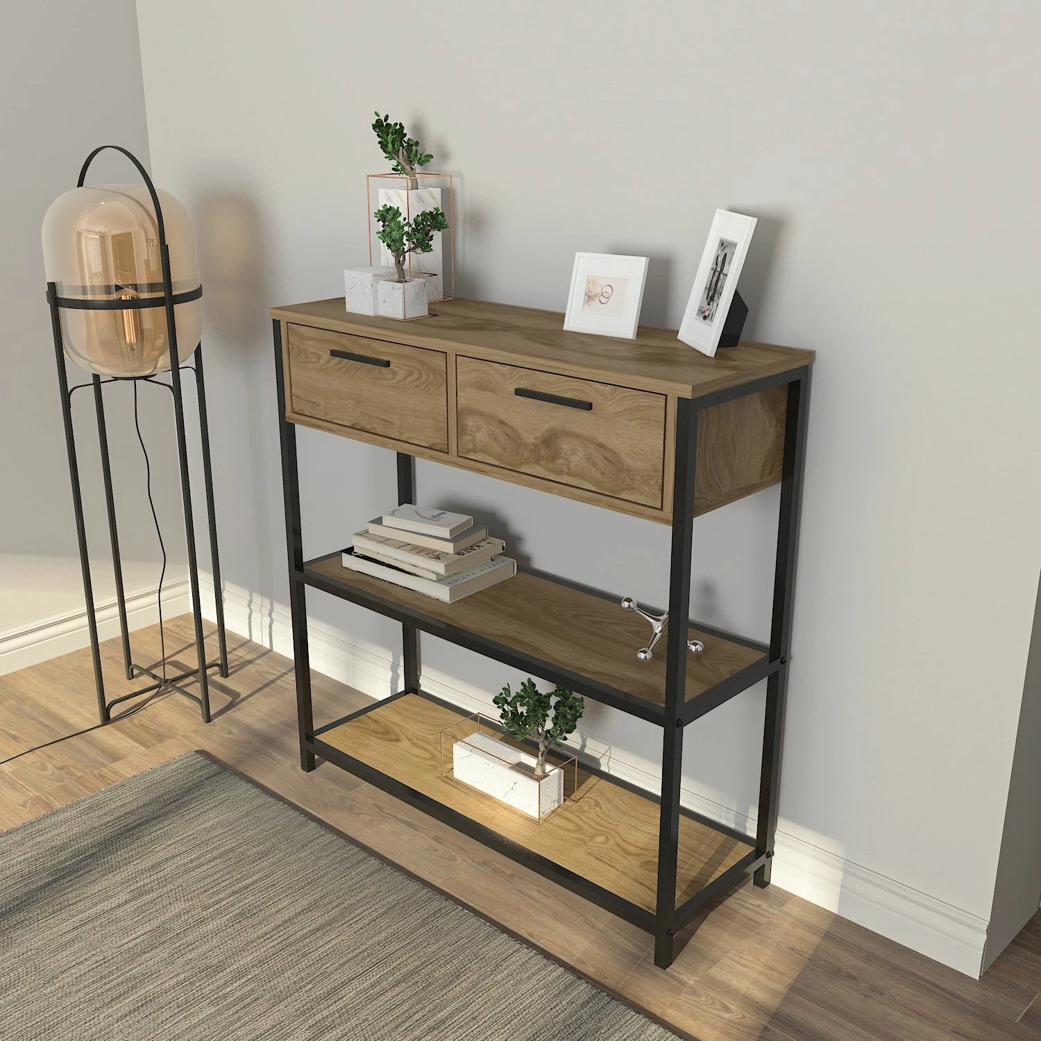 Komodë Skye Decor, ngjyrë lisi, Latho