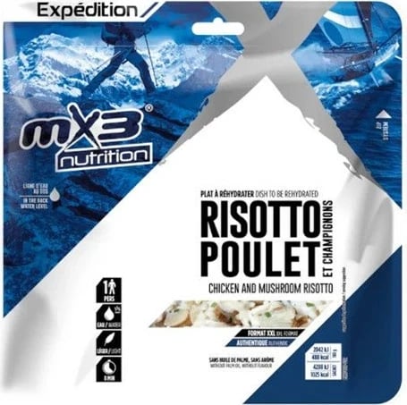 Ushqim i dehidrume risotto me pulë e kërpudha MX3, 210g