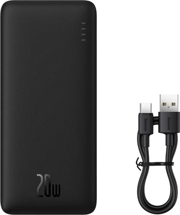 Powerbank Baseus Airpow 10000mAh, 20W, e zezë