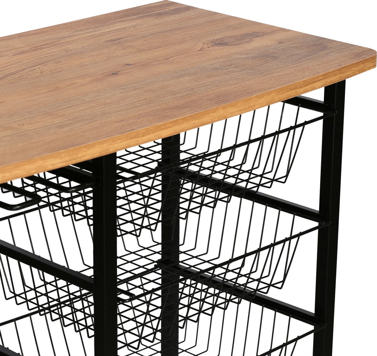 Tavolinë për bar Hanah Home, Laney, ngjyrë Atlantic Pine dhe e zezë