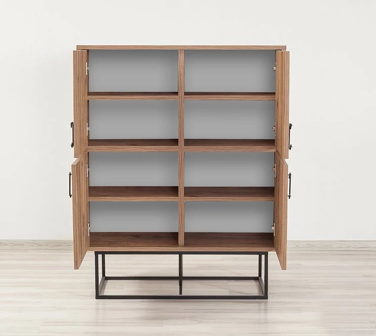 Dollap multifunksional Hanah Home, Quantum Solo, ngjyrë Atlantic Pine dhe e zezë