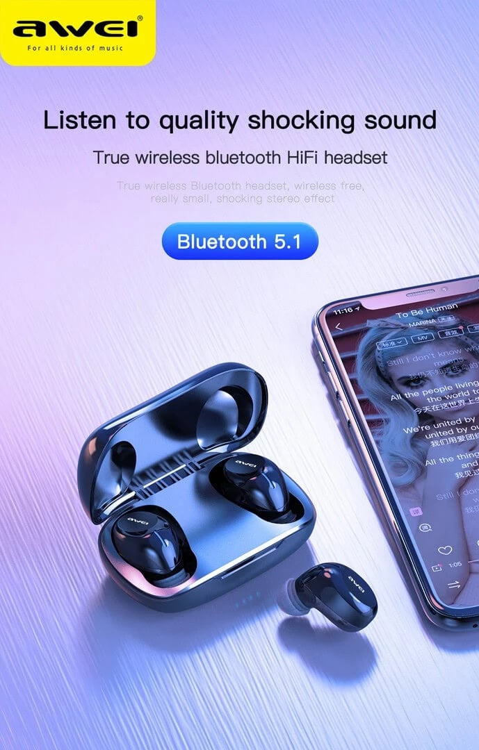 Kufje Me Bluetooth AWEI T20