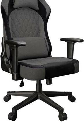 Karrige gaming, Natec Fury, Shinai S8 NFF-2360, pëlhurë e frymëmarrshme, krahë të rregullueshëm, jastëk lumbal dhe qafe, gri