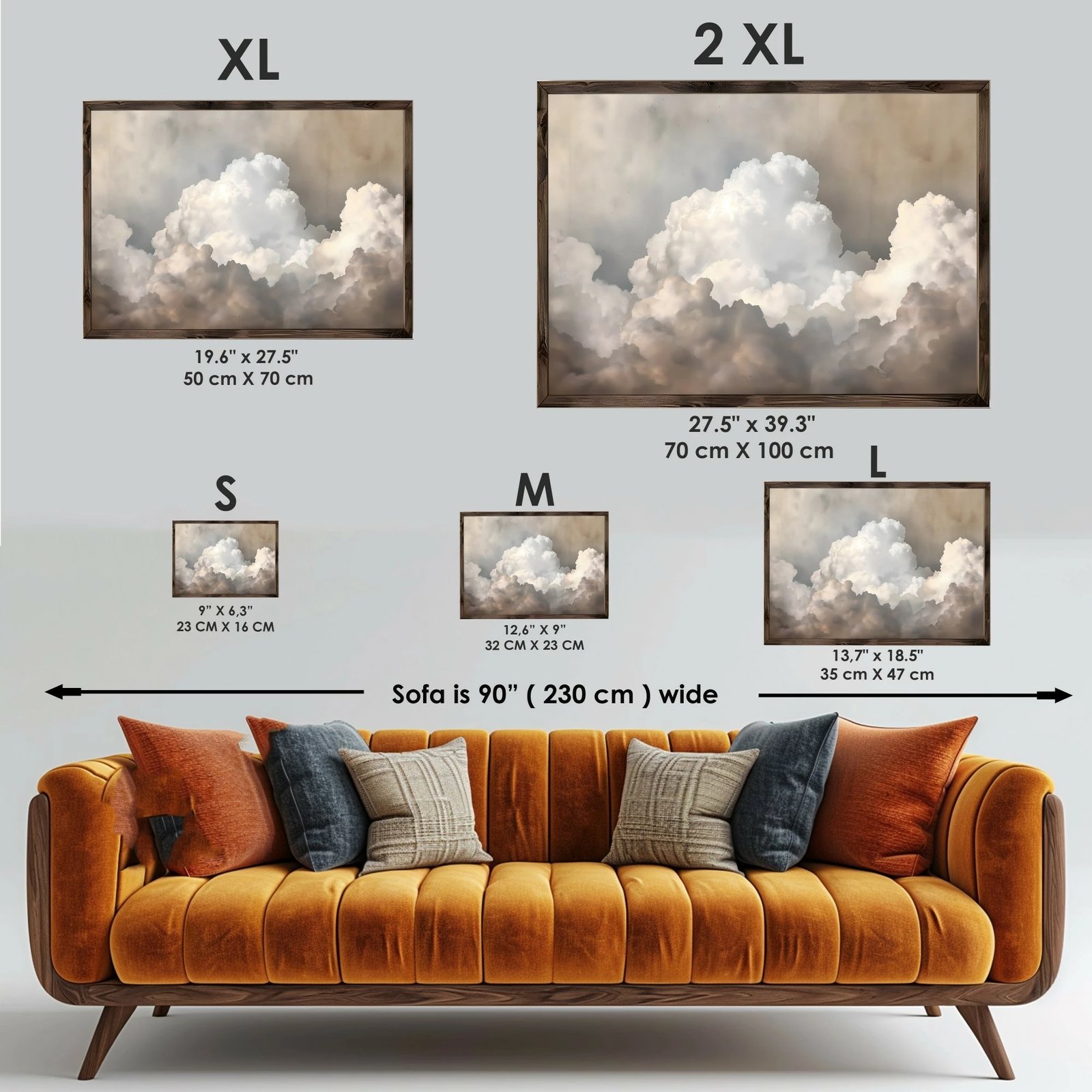 Pikturë dekorative me kornizë MDF, Wallity, GE205-L