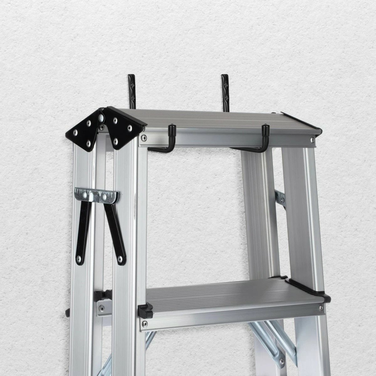 Mbajtëse muri për goma/rrota Maclean MC-488, set 2 copë, Çelik, e zezë