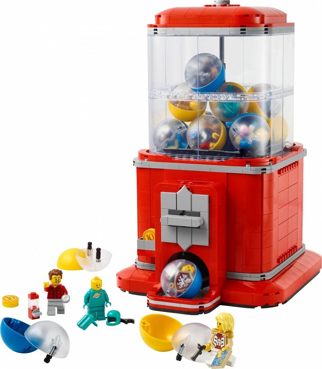 Set ndërtimi, LEGO, Ideas 21358 Minifigure Machine, 1343 pjesë, 18+, e kuqe