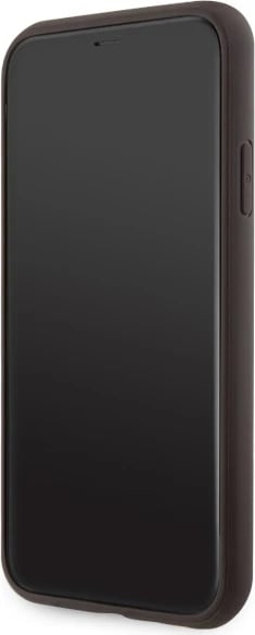Mbështjellës Guess GUHMN61P4RPSW për iPhone 11/XR, 4G Printed Stripes MagSafe, Kafe