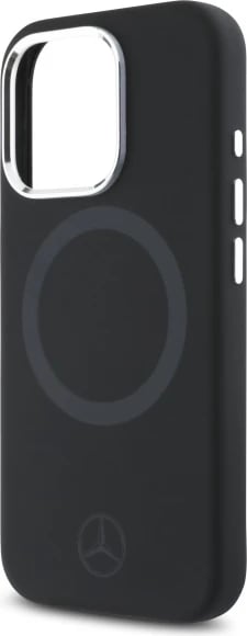 Mbështjellës Mercedes Silicone Tonal Logo MagSafe për iPhone 16 Pro, Zi