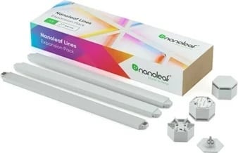 Set zgjerimi Nanoleaf Lines, 3 copë, Bardhë